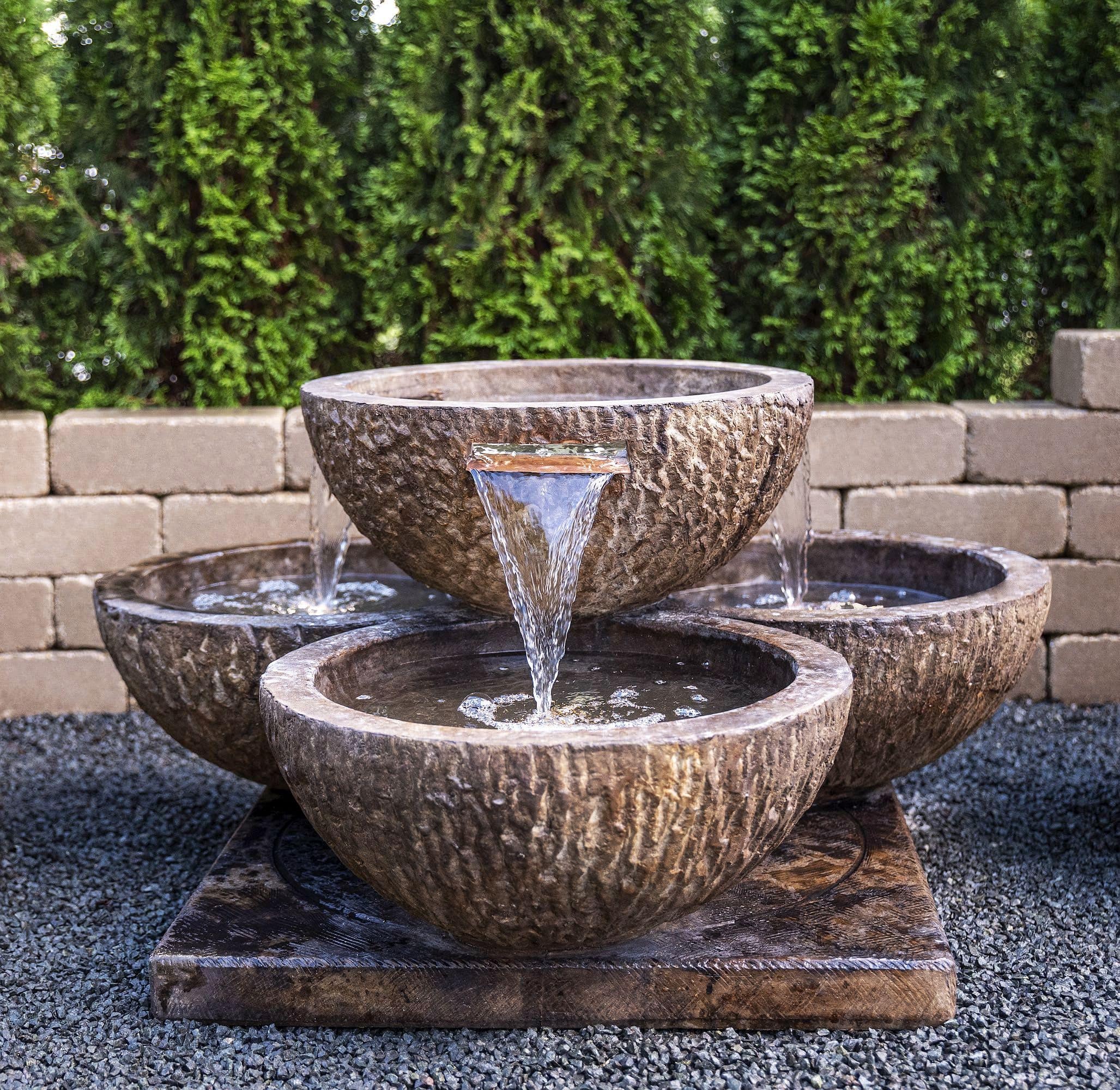 large outdoor garden fountains